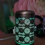 Metal Essential Oils Diffuser 7 Colors Night Light Auto Shut Off photo review