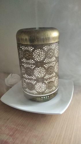 Metal Essential Oils Diffuser 7 Colors Night Light Auto Shut Off photo review