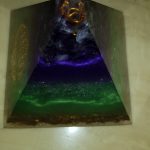 Amethyst Orgonite Resin Pyramid With Copper Coil photo review