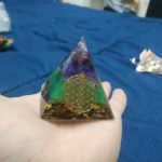 Amethyst Orgonite Resin Pyramid With Copper Coil photo review