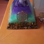 Amethyst Orgonite Resin Pyramid With Copper Coil photo review