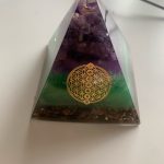 Amethyst Orgonite Resin Pyramid With Copper Coil photo review