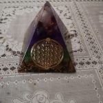 Amethyst Orgonite Resin Pyramid With Copper Coil photo review