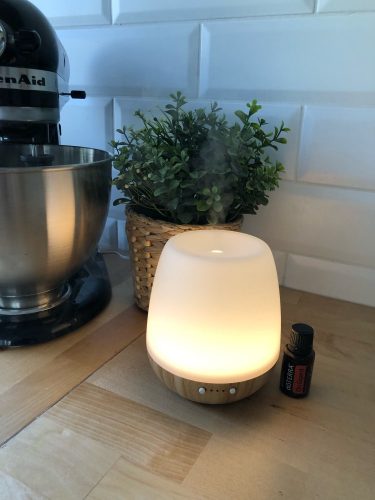 Bamboo Wood and Frosted Glass Aroma Diffuser (CN) photo review