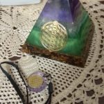 Amethyst Orgonite Resin Pyramid With Copper Coil photo review