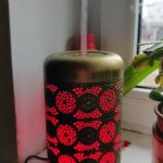 Metal Essential Oils Diffuser 7 Colors Night Light Auto Shut Off photo review