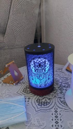 Metal Hand Painted Scent Diffuser With Lights 3.3oz photo review