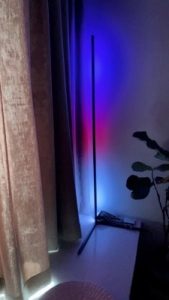 Minimalist LED RGB Corner Lamp With Remote Control photo review