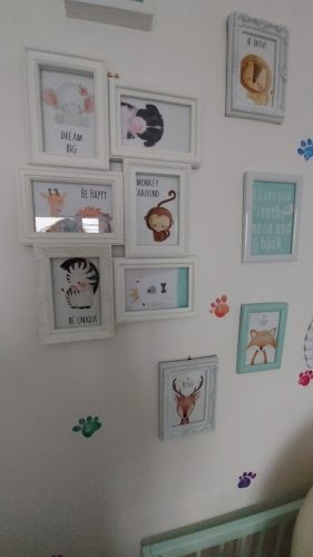 Cute Cartoon Baby Animals Canvas Posters With Inspirational Words photo review
