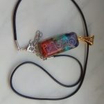 Retro Reiki Colorful Stone Chakra Orgone Pendant photo review