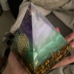 Amethyst Orgonite Resin Pyramid With Copper Coil photo review