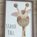 Cute Cartoon Jungle Animals Canvas Posters With Inspirational Words photo review