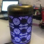 Metal Essential Oils Diffuser 7 Colors Night Light Auto Shut Off photo review