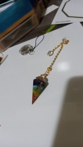 Orgonite Reiki Pendulum Natural Stone Chakra Amulet photo review