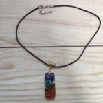 Retro Reiki Colorful Stone Chakra Orgone Pendant photo review