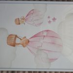 Pink Balloons Baby Girl Posters Printed On Canvas photo review