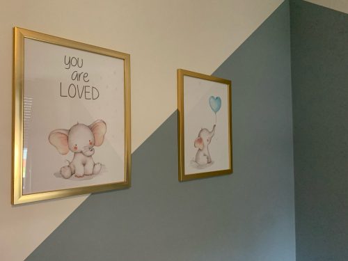 Baby Elephant You Are Loved Canvas Print For Nurseries photo review