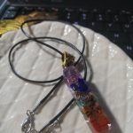 Retro Reiki Colorful Stone Chakra Orgone Pendant photo review