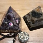 Natural Black Obsidian Orgone Pyramid With Copper Coil photo review