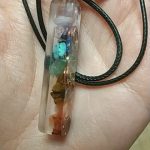 Retro Reiki Colorful Stone Chakra Orgone Pendant photo review