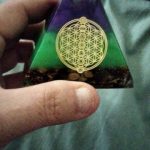 Amethyst Orgonite Resin Pyramid With Copper Coil photo review