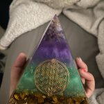 Amethyst Orgonite Resin Pyramid With Copper Coil photo review