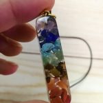 Retro Reiki Colorful Stone Chakra Orgone Pendant photo review