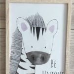 Cute Cartoon Jungle Animals Canvas Posters With Inspirational Words photo review
