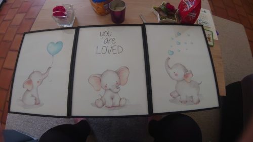 Baby Elephant You Are Loved Canvas Print For Nurseries photo review
