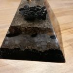 Natural Black Obsidian Orgone Pyramid With Copper Coil photo review