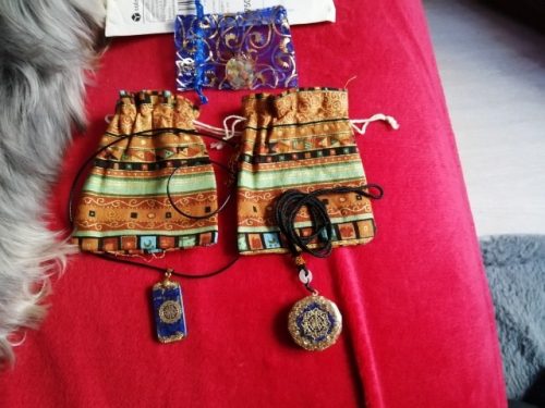 Natural Lapis Lazuli Orgonite Pendant photo review