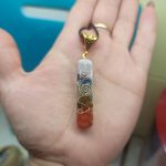 Retro Reiki Colorful Stone Chakra Orgone Pendant photo review