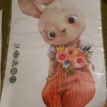 Watercolor Bunny Wall Sticker For Nursery And Daycare photo review