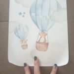 Blue Balloon And Animal Posters On Canvas photo review