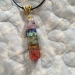 Retro Reiki Colorful Stone Chakra Orgone Pendant photo review