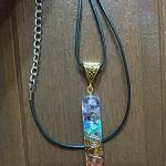 Retro Reiki Colorful Stone Chakra Orgone Pendant photo review