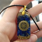 Beautiful Lapis Lazuli Orgonite Pendant photo review