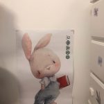Watercolor Bunny Wall Sticker For Nursery And Daycare photo review