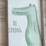 Cute Cartoon Jungle Animals Canvas Posters With Inspirational Words photo review