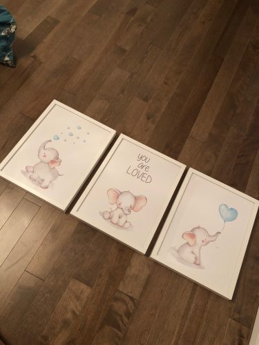 Baby Elephant You Are Loved Canvas Print For Nurseries photo review