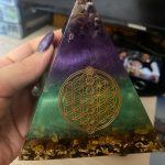 Amethyst Orgonite Resin Pyramid With Copper Coil photo review