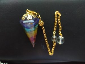 Orgonite Reiki Pendulum Natural Stone Chakra Amulet photo review