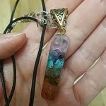 Retro Reiki Colorful Stone Chakra Orgone Pendant photo review