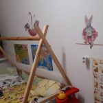 Watercolor Bunny Wall Sticker For Nursery And Daycare photo review