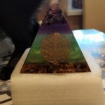 Amethyst Orgonite Resin Pyramid With Copper Coil photo review