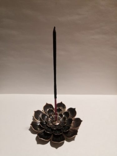 Metallic Lotus Flower Incense Holder photo review