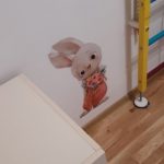 Watercolor Bunny Wall Sticker For Nursery And Daycare photo review