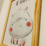 Cute Cartoon Baby Animals Canvas Posters With Inspirational Words photo review