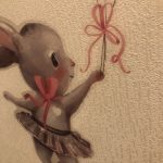 Watercolor Bunny Wall Sticker For Nursery And Daycare photo review