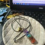 Retro Reiki Colorful Stone Chakra Orgone Pendant photo review